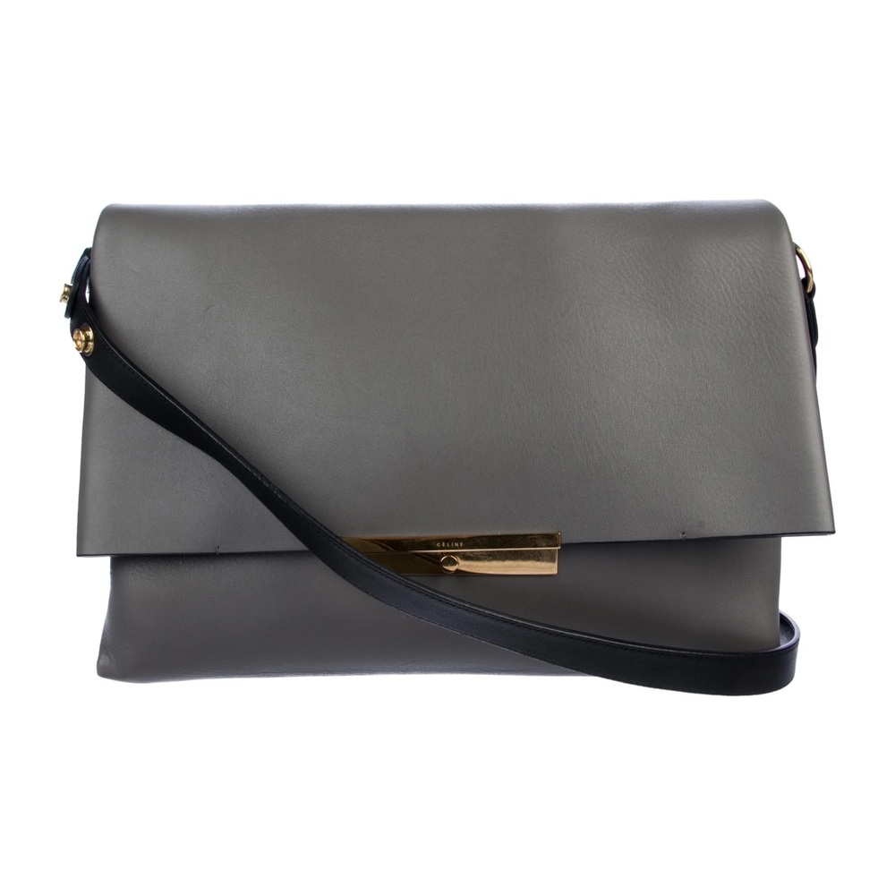 Celine Blade Shoulder Bag in Gray